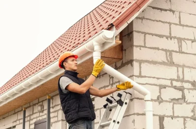 Pose et remplacement de gouttières à Nesles